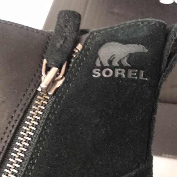 Sorel Women's Black Emelie Zip Waterproof Ankle Bootie, NL3502-010 - Picture 7 of 8